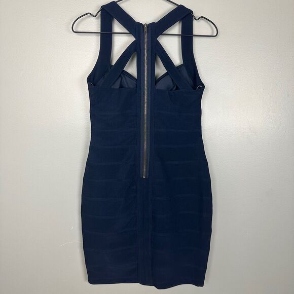 Nwt Macy's City Triangles Navy Bodycon Dress Womens Size 5 - Picture 4 of 7